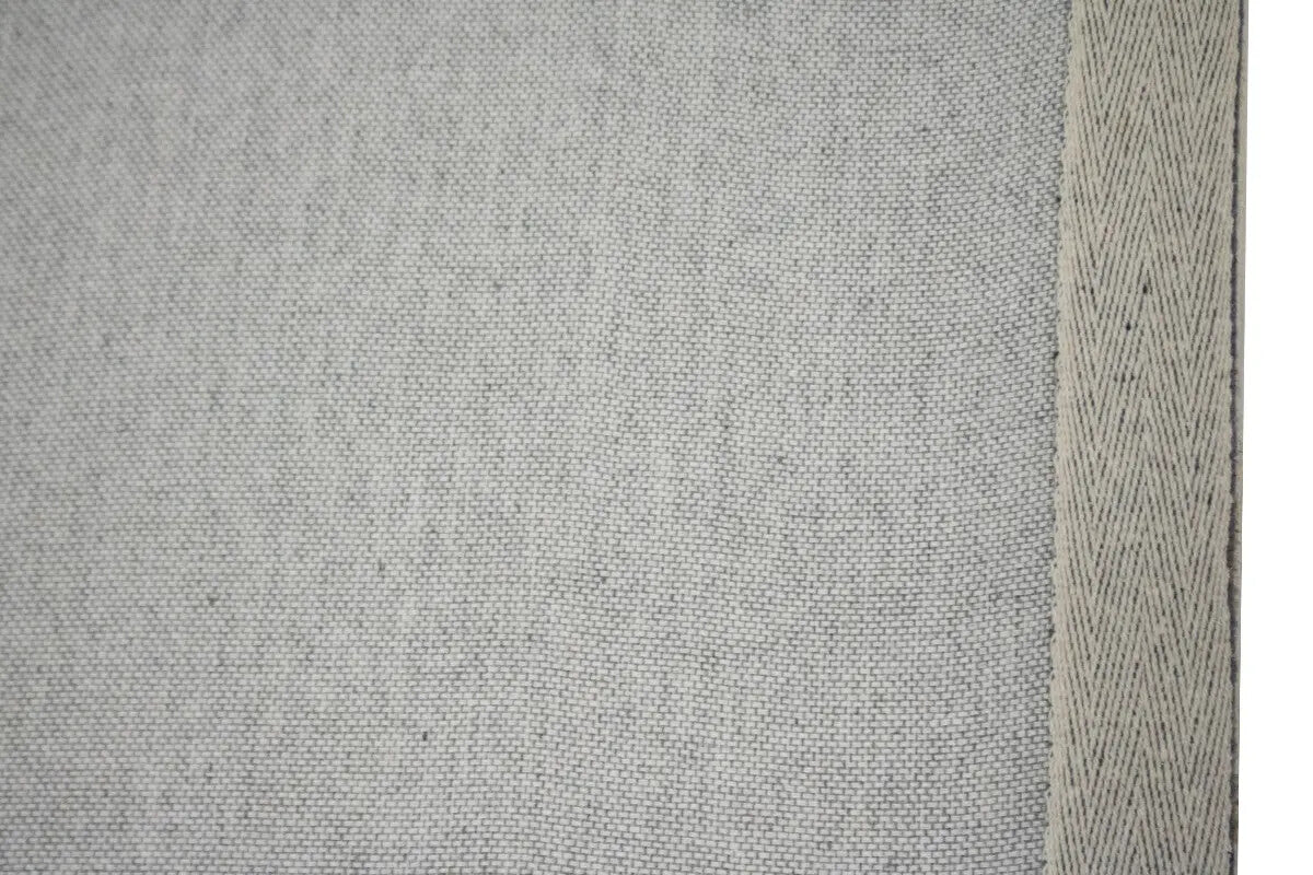 Hand-Knotted Tan Geometric Wool Area Rug Modern