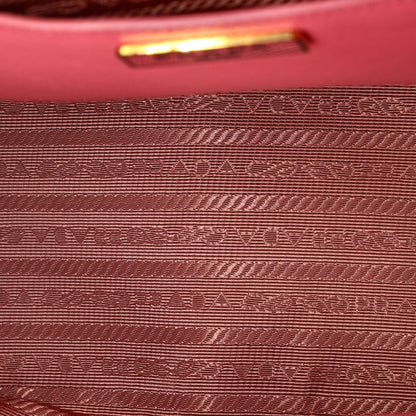 Prada Double Zip Lux Tote Saffiano Leather Medium