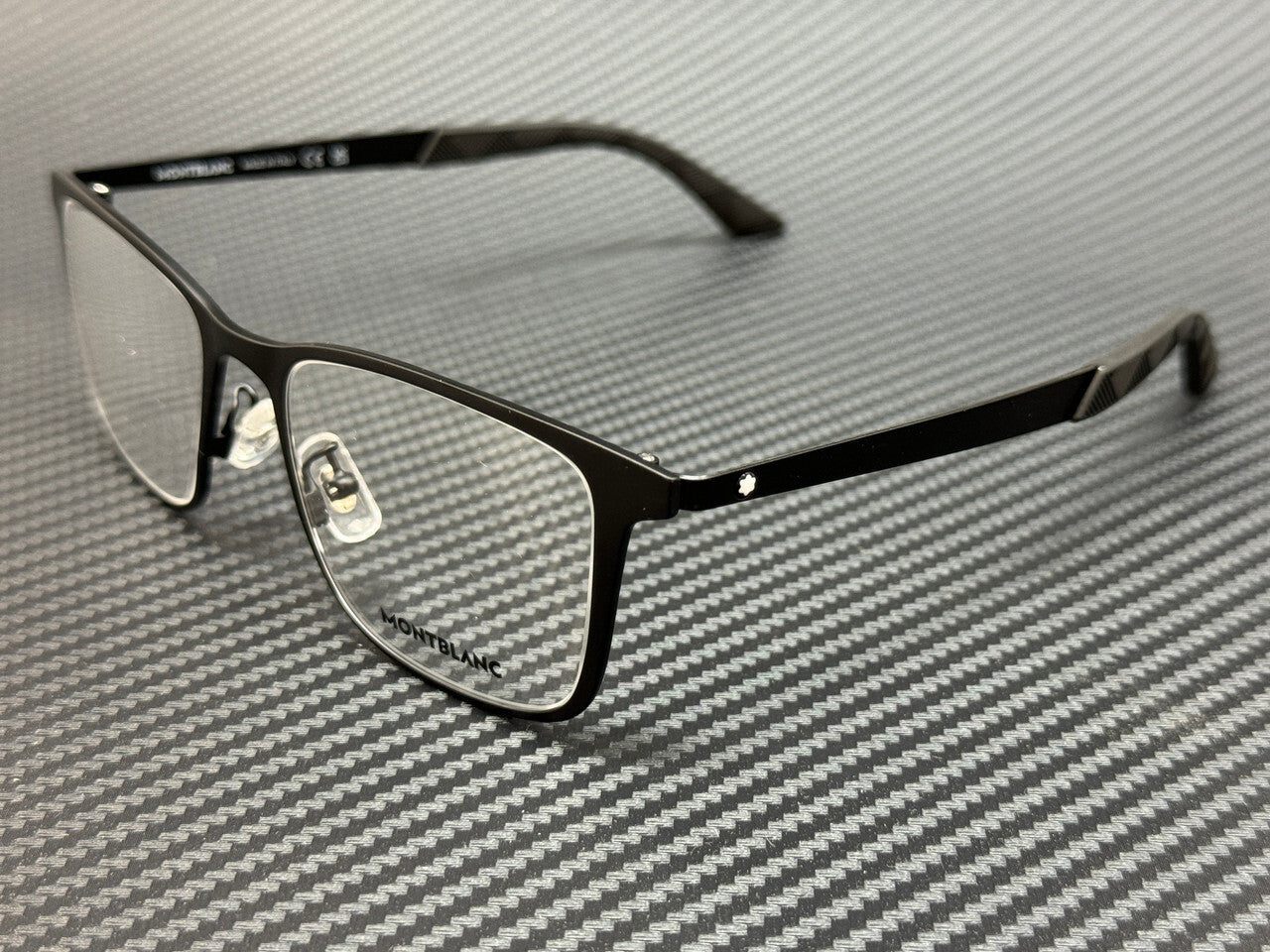 MONT BLANC MB0334O 001 Matte Black Small 53 mm Eyeglasses