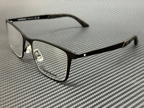 MONT BLANC MB0334O 001 Matte Black Small 53 mm Eyeglasses