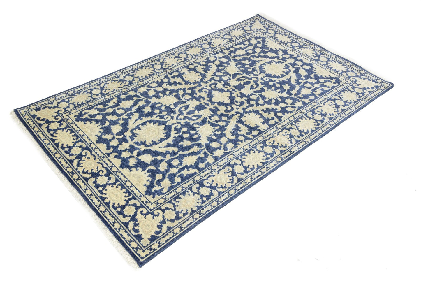 Carpet 5x8 ft Transitional Oriental Rug Muted Floral Design Entryway