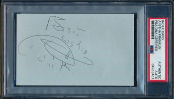 Aretha Franklin Signed/Autographed 3X5 Index Card/Cut Queen Of Soul  Psa/Dna