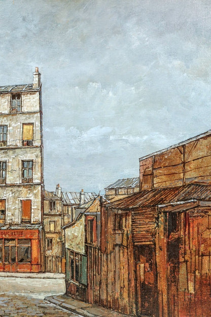 Keime Jean French Original Mnilmontant Oil Canvas Signed Framed