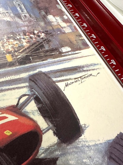 Poster Monaco Grand Prix 1967 Michael Turner Vintage French Automobile Racing