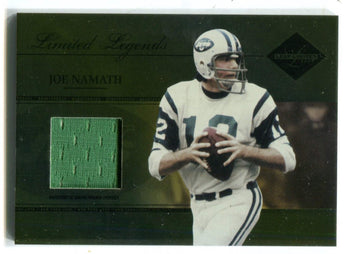 Joe Namath 2005 Donruss Playofff Limited Legends Jersey Card #Lll13 /50