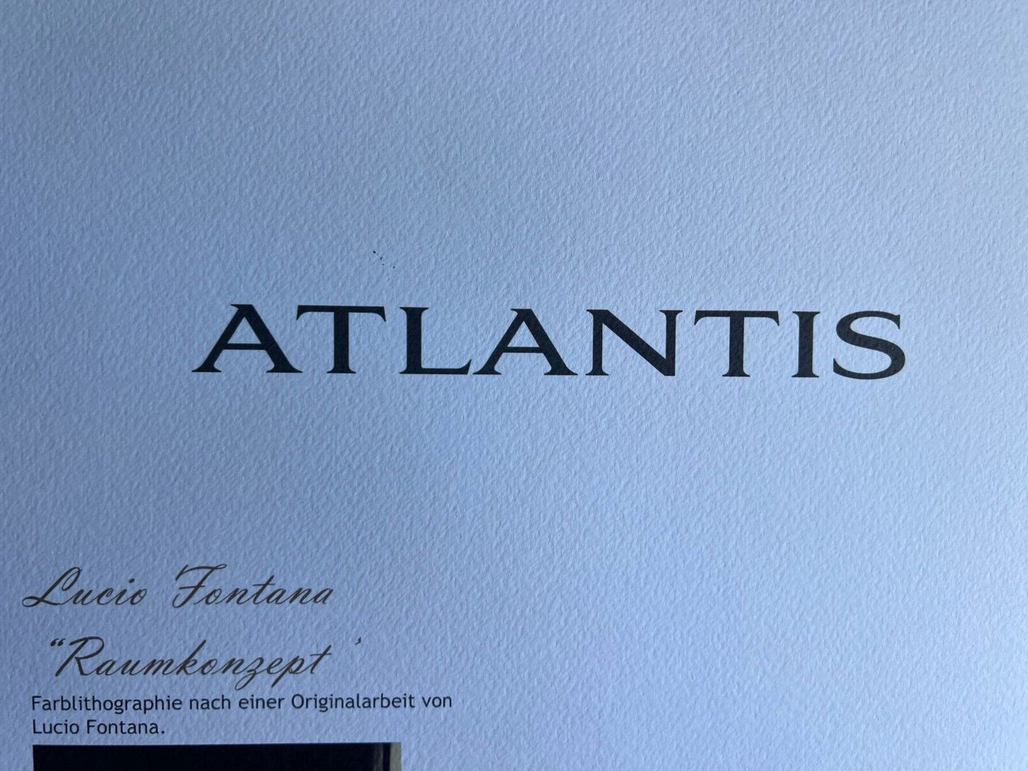 Lucio Fontana Lithograph