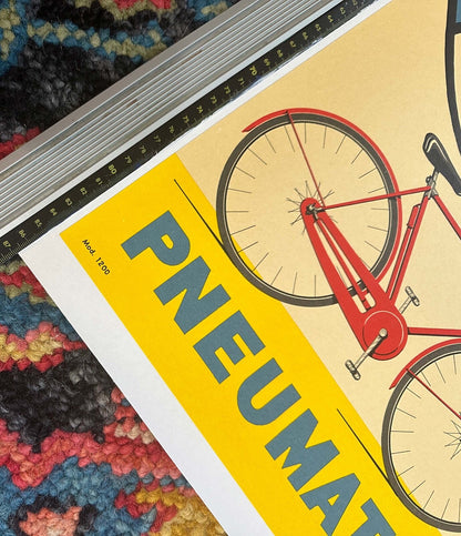 Michelin Bibendum Italian Bicycle Tire Poster 1959 Bicycle Original Printing