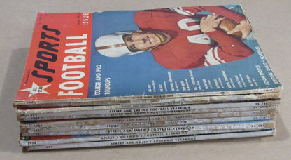 1950-1959 Street & Smith Football Yearbook Lot Of 10 197433