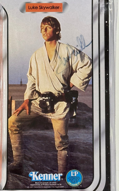 Mark Hamill Signed Princess Luke Skywalker Star Wars Kenner Action Figure Sealed