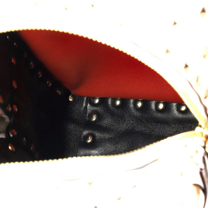 Valentino Garavani Vltn Rockstud Spike Backpack Quilted Printed Leather Mini