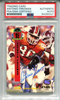 Antonio Freeman Autographed 1995 Signature Rookies Rookie Card (Psa)