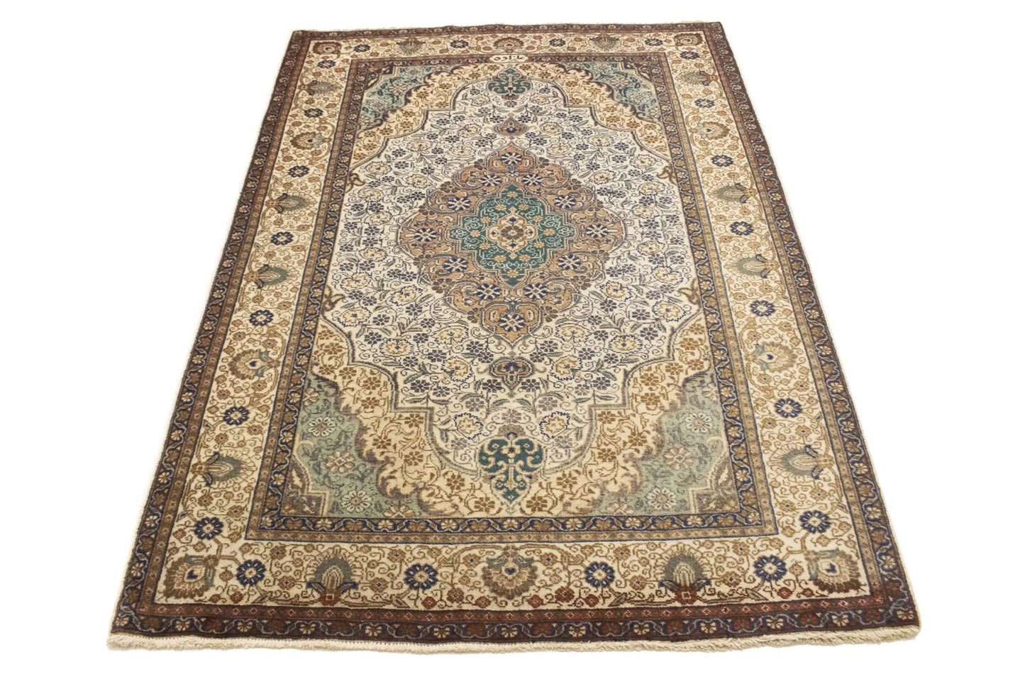 Semi-Antique Traditional Oriental Rug Muted