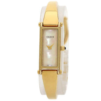 Gucci Square Face Bangle Watches Gold Plated/Gold Plated Ladies
