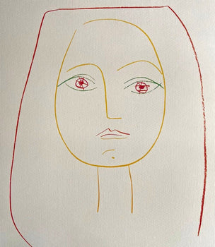 Pablo Picasso Lithograph Coa Signed In Pen