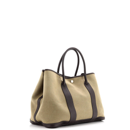 Hermes Garden Party Tote Toile And Leather 36