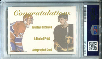 Pavel Bure & Valeri Bure Autographed 1993 Classic Card (Psa)