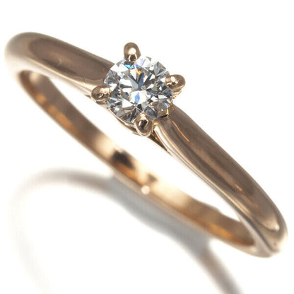 Cartier Ring 1895 Solitaire Diamond 0.18Ct E Vvs2 Ex Eu50 18K Rg