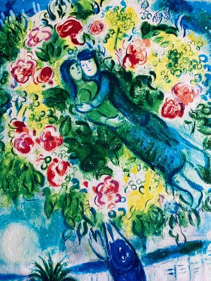 Marc Chagall Signed Hand Numbered Coa Lithograph