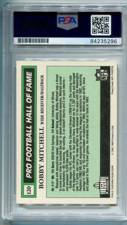 Bobby Mitchell 1990 Autographed Swell Football Card (Psa)