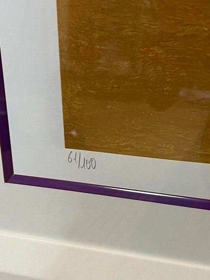 autographed and framed - Michel Battu "Escape" 61/ 100 Silkscreen Edition