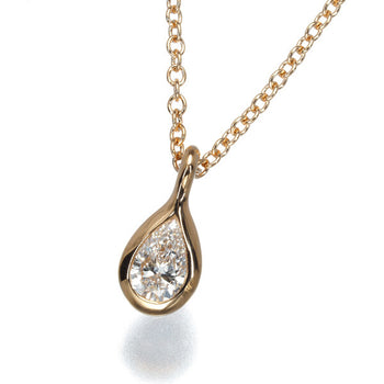 Tiffany&Co. Necklace Diamonds By The Yard Pear-Shaped Diamond 18K Rg