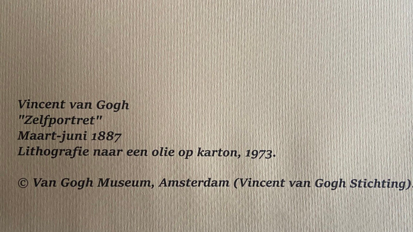 Vincent Van Gogh Museum Lithograph From A Painting Coa Signed Op (Edgar, Degas)
