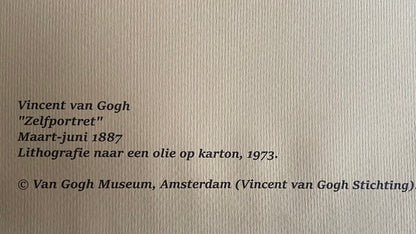 Vincent Van Gogh Museum Lithograph From A Painting Coa Signed Op (Edgar, Degas)