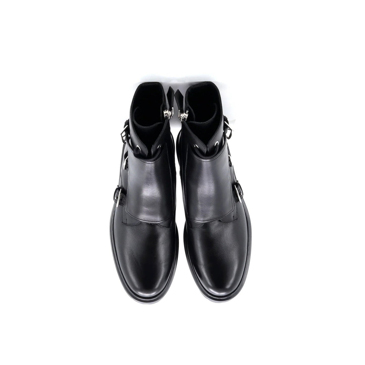 Hermes Men'S Hoodie Ankle Boots Leather