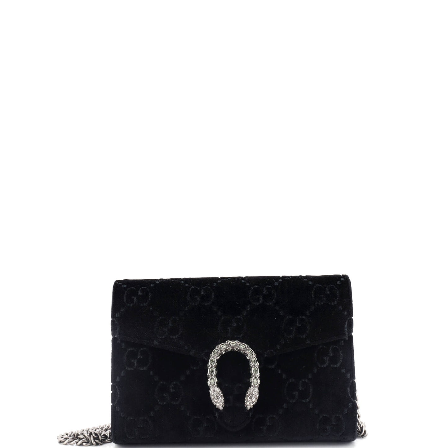 Gucci Dionysus Chain Wallet Gg Velvet Small