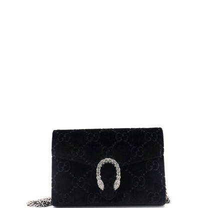 Gucci Dionysus Chain Wallet Gg Velvet Small