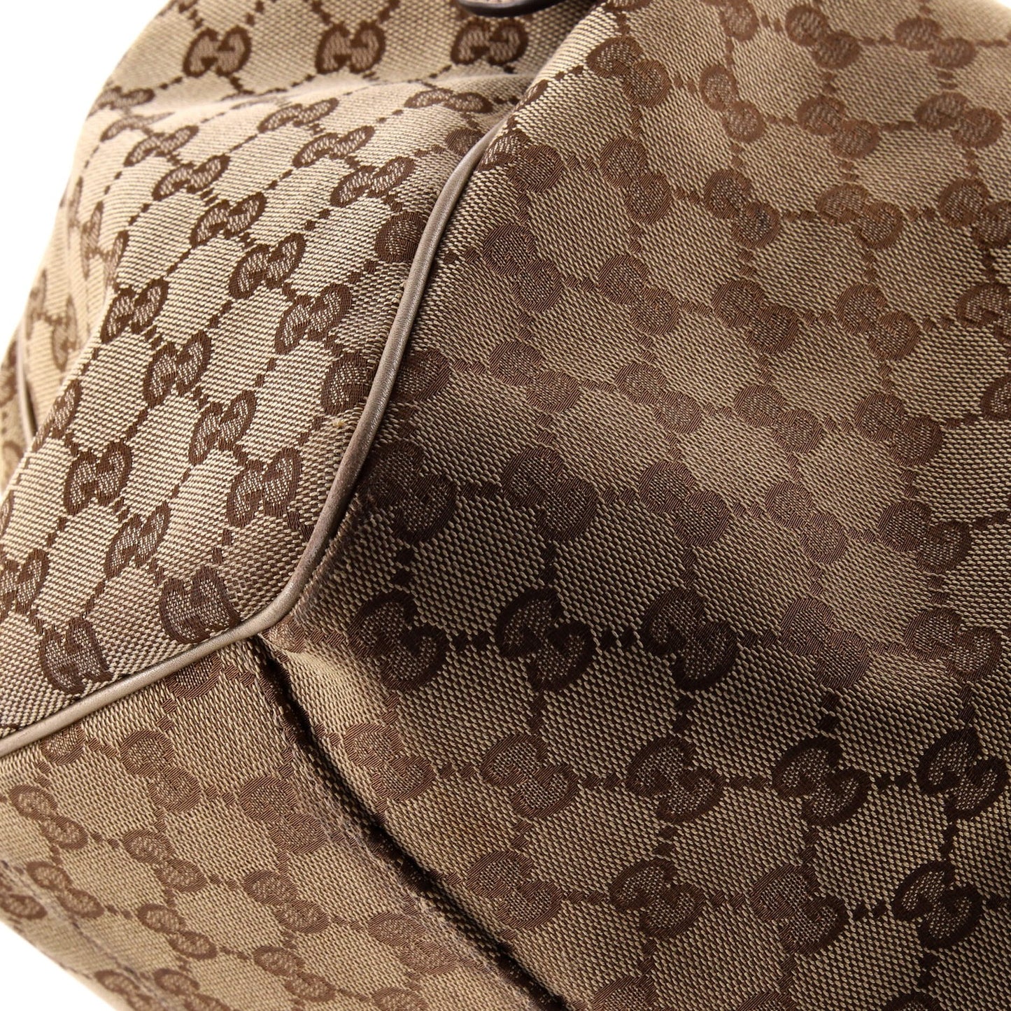 Gucci Sukey Tote Gg Canvas With Leather Large
