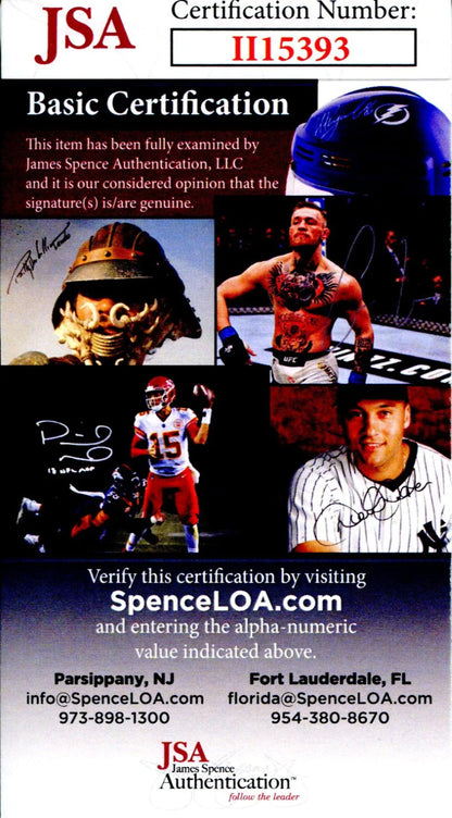 Bob Kurkland Autographed Hand Filled Out Survey Page (Jsa)