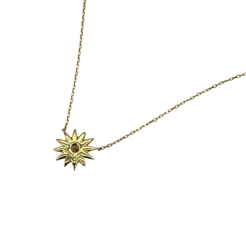 Star Jewelry Star Motif Yellow Diamond Necklace K18 Yellow Diamond