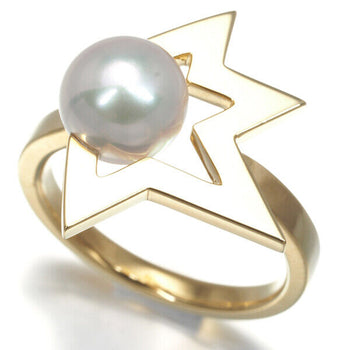 Tasaki Ring Akoya Pearl 8.0Mm Comet Plus Us6.5-6.75 18K Yg