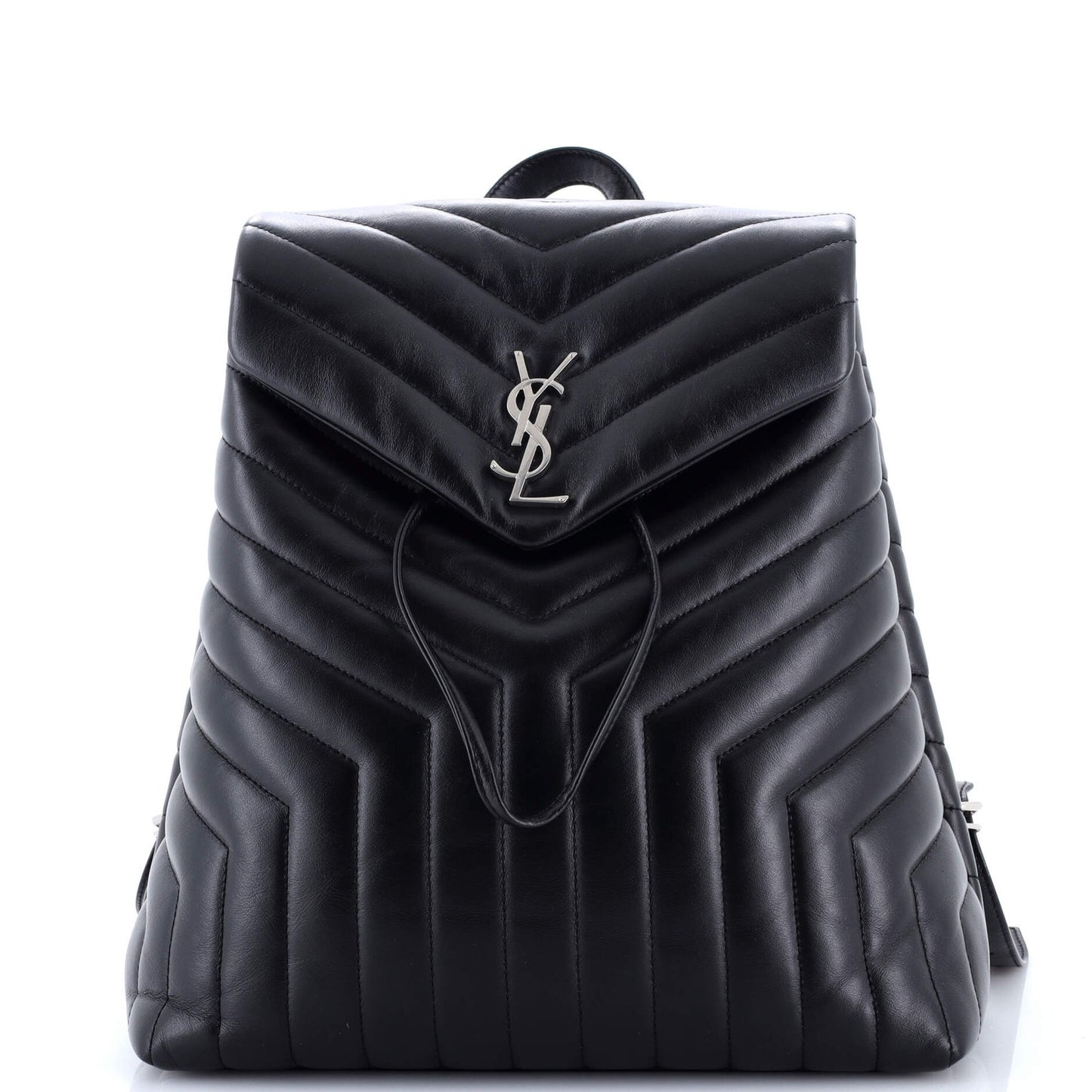 Saint Laurent Loulou Backpack Matelasse Chevron Leather Medium