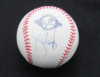 Jamie Quirk Signed/Auto Yankees 100Th Oml Baseball Jsa  186775