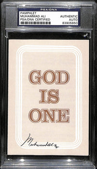 Muhammad Ali Signed/Autographed 3.5X5 Islamic Tract Psa/Dna 193433