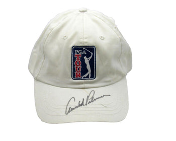 Arnold Palmer Signed/Autographed White Pga Tour Golf Hat Jsa 198500