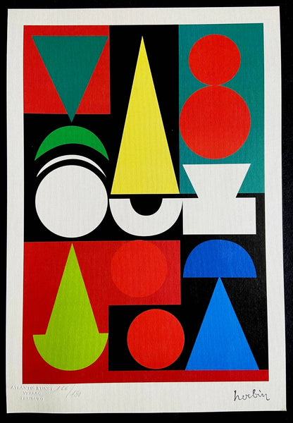 Auguste Herbin Lithograph Hand Numbered Coa (Sonia Delaunay)