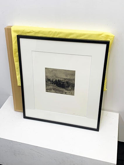 Anish Kapoor "Blackness from Her Womb 6" Edition Autographed Framed