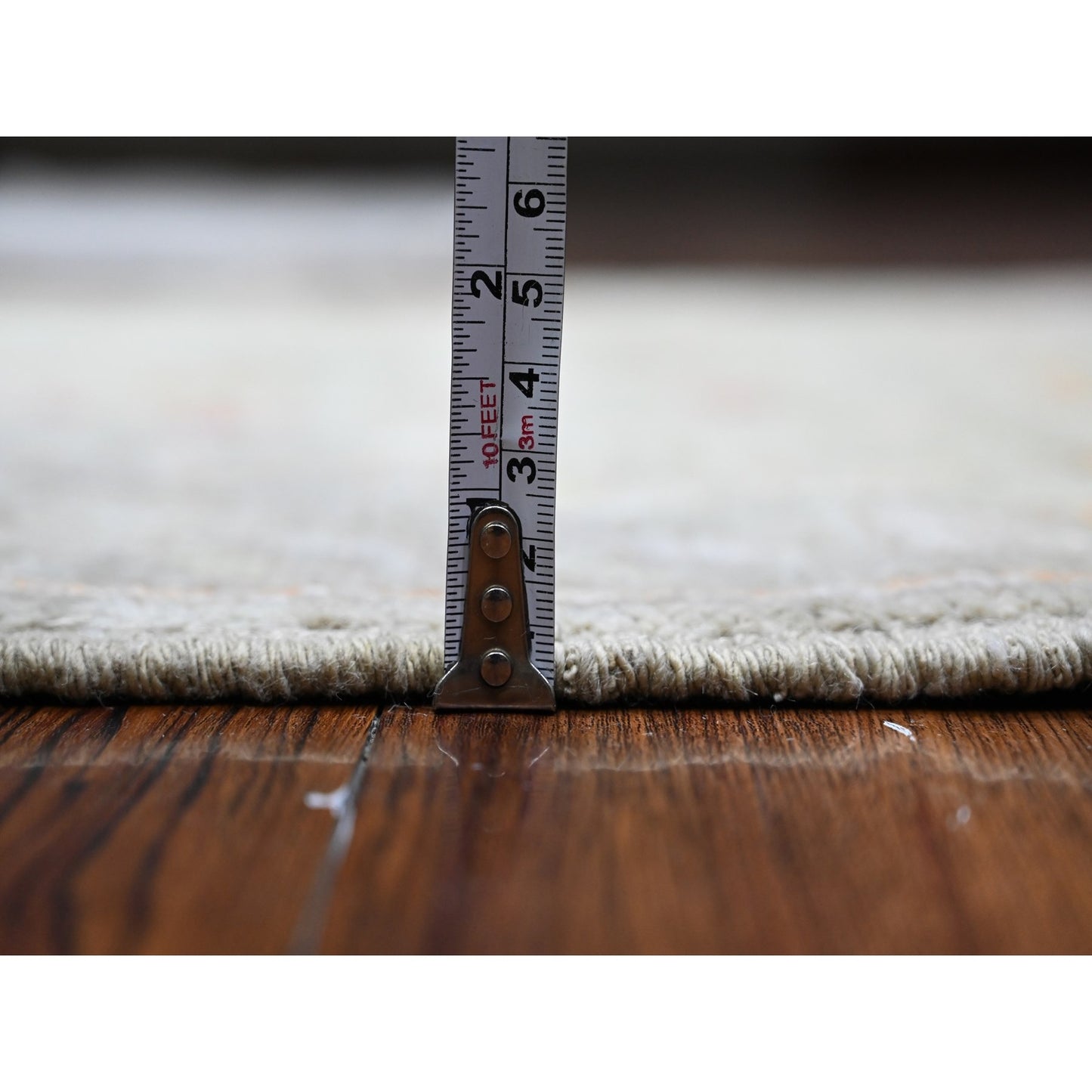 3'1"X5' Laurel Green Afghan Angora Oushak Vegetable Dyes Oriental Rug