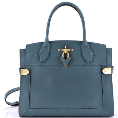 Louis Vuitton Steamer Handbag Leather Mm