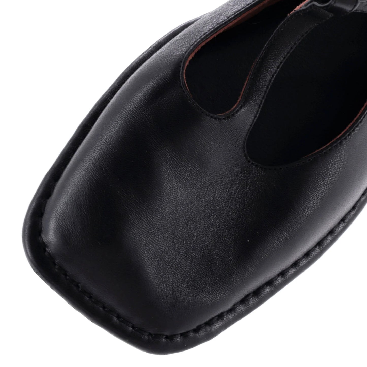 The Row Women'S Square T-Strap Flats Leather