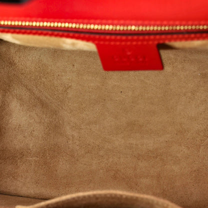 Gucci Sylvie Top Handle Bag Leather Medium