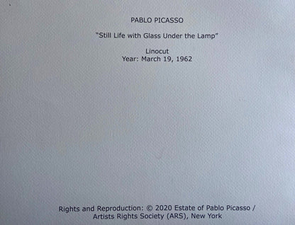 Pablo Picasso Estate Lithograph Coa Signed Op -Henri Matisse
