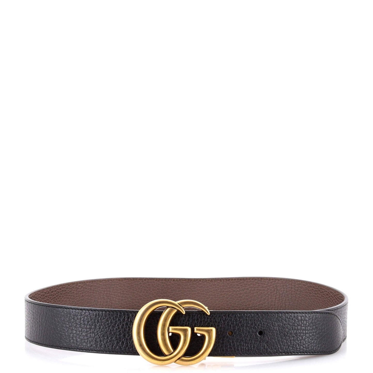 Gucci Gg Marmont Reversible Belt Leather Wide