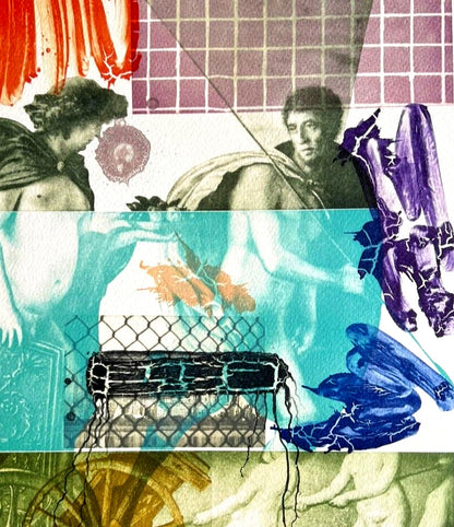 Robert Rauschenberg Lithograph Coa Signed Op Numbered By Hand 180 Ex