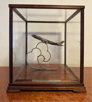 Rare Japan Airlines 20Th Anniversary Silver Aircraft Airplane Model 1971 Jal