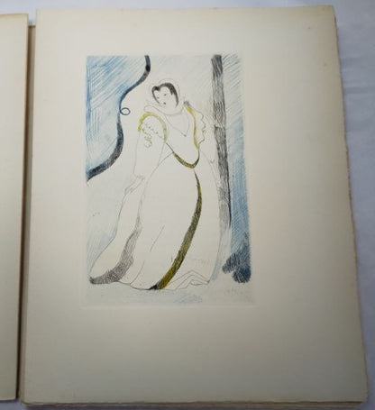 La Princesse De Cleves 1947 Limited Edition Marie Laurencin 9 Color Etchings