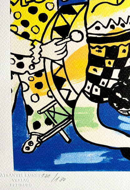 Fernand Lger "Circus" Lithograph Coa Numbered Signature Stamp